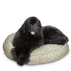 Bark And Slumber Biscuit Plush Round Eco Friendly Fabric Lounger Dog Bed