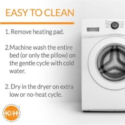 K&H Pet Products Thermo-Pet Cuddle Cushion Indoor Heated Bolster Cat & Dog Bed, Mocha -PetSafe Shop Sale 72252 PT5. AC SS1800 V1613067467