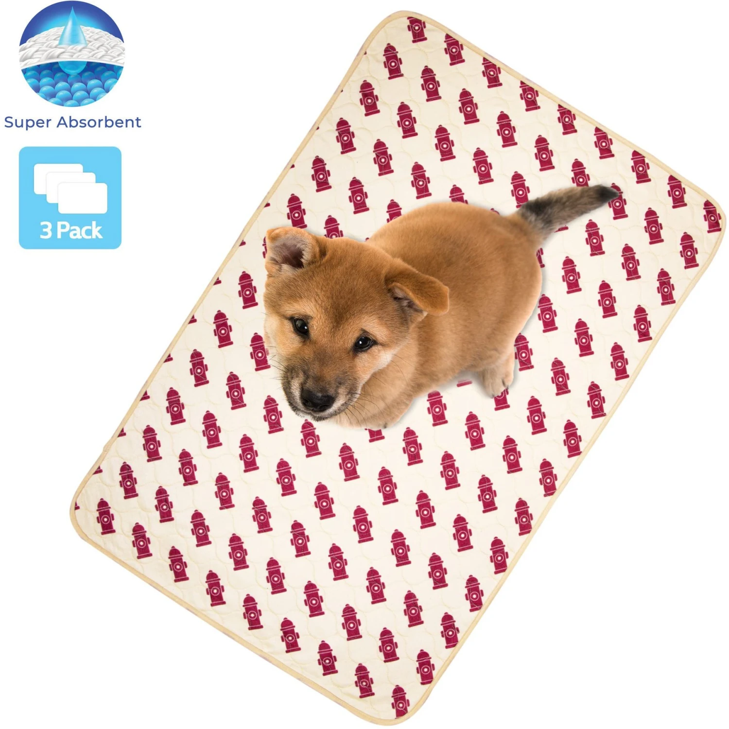 Pet Magasin Washable Pet Training Pads, 3 Count 5 Pet Magasin Washable Pet Training Pads, 3 Count - Image 5