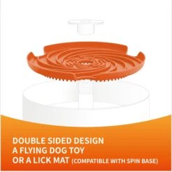 Pet Dream House SPIN Dual Sided Disc Interactive Lick Dog Feeder & Frisbee -PetSafe Shop Sale 731942 PT3. AC SS1800 V1678741859