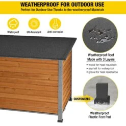 Aivituvin Wooden Heavy Duty Dog House -PetSafe Shop Sale 734502 PT4. AC SS1800 V1670601218