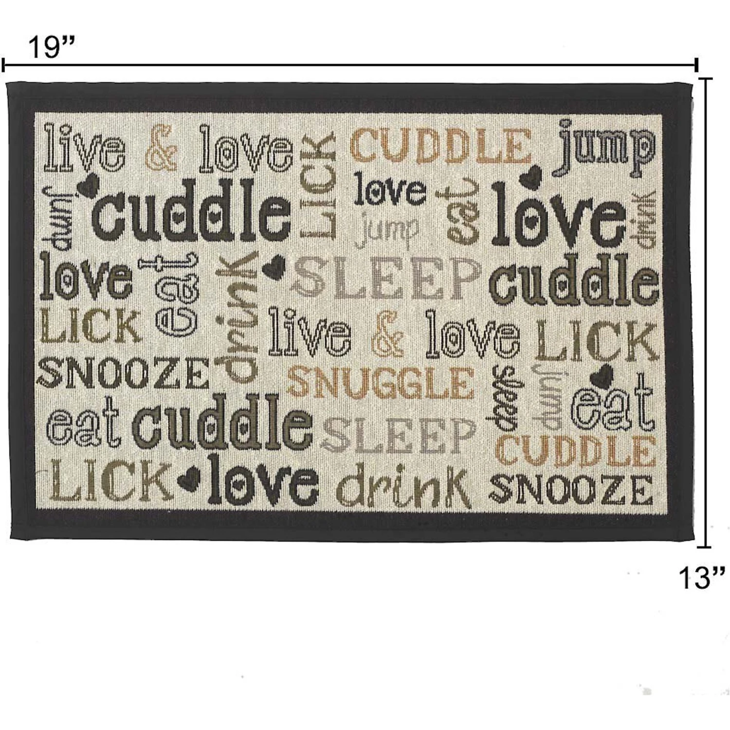 PetRageous Designs Cuddle Tapestry Placemat 2 PetRageous Designs Cuddle Tapestry Placemat - Image 2