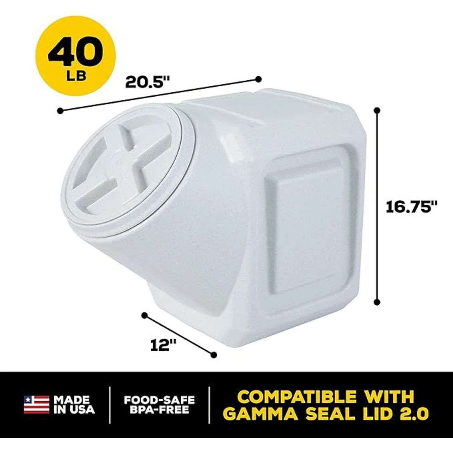 Gamma2 Vittles Vault Stackable Pet Food Storage 2 Gamma2 Vittles Vault Stackable Pet Food Storage - Image 2