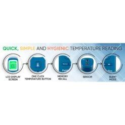 PetMedics Non-Contact Dog Thermometer, Blue -PetSafe Shop Sale 734830 PT5. AC SS1800 V1674056426