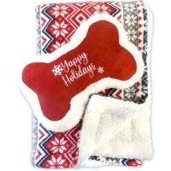 Bow-Wow Pet Sherpa Dog Blanket & Pillow Set -PetSafe Shop Sale 738486 PT4. AC SS1800 V1672929067