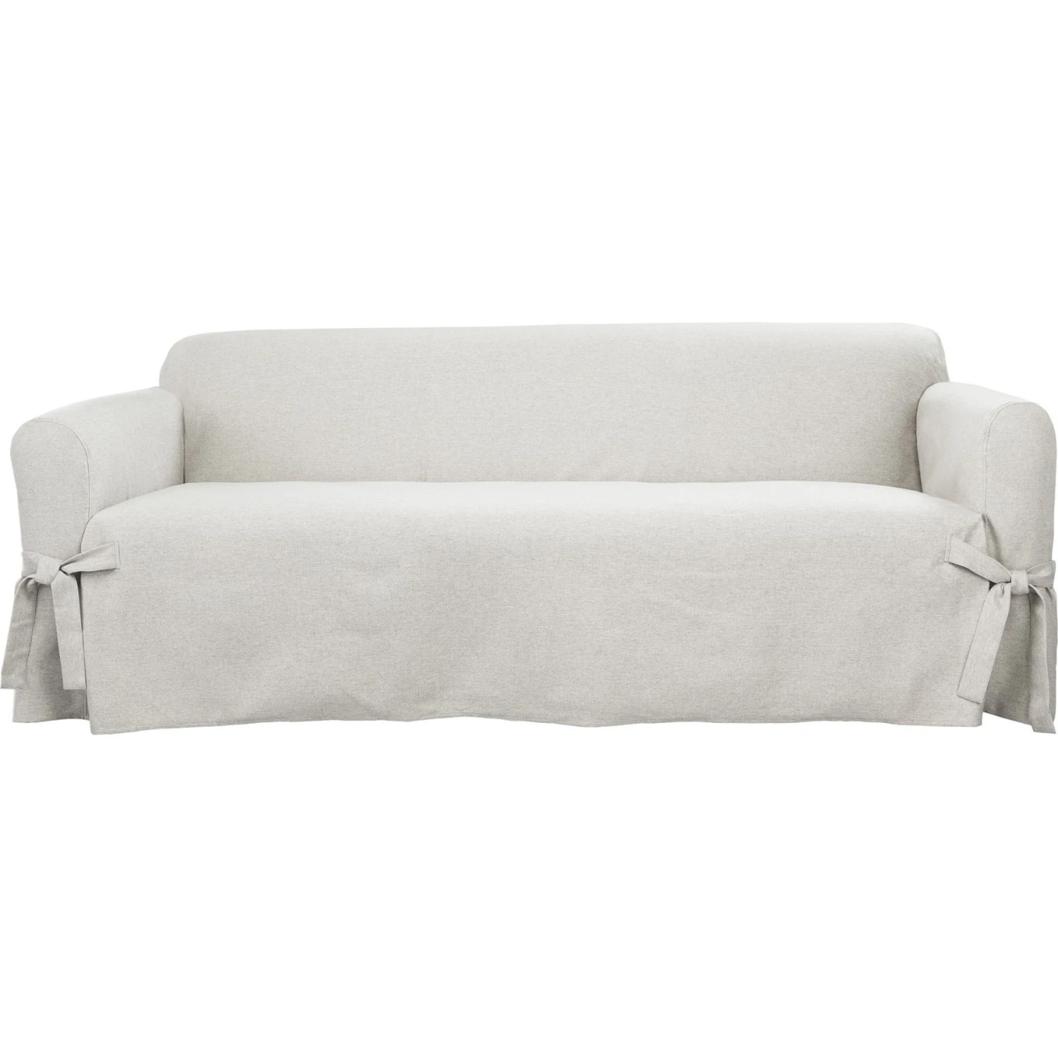 Sure Fit Farmhouse Basketweave One Piece Slipcover With Ties & Cinched Seat Elastic Dog & Cat Cover 1 Sure Fit Farmhouse Basketweave One Piece Slipcover With Ties & Cinched Seat Elastic Dog & Cat Cover