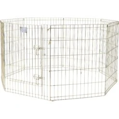 MidWest Wire Dog Exercise Pen With Step-Thru Door, Gold Zinc -PetSafe Shop Sale 74326 PT2. AC SS1800 V1567186139