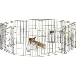 MidWest Wire Dog Exercise Pen With Step-Thru Door, Gold Zinc -PetSafe Shop Sale 74326 PT3. AC SS1800 V1567186140