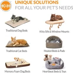 K&H Pet Products Self-Warming Nuzzle Nest Bolster Cat & Dog Bed -PetSafe Shop Sale 75125 PT8. AC SS1800 V1637625218