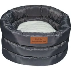 HappyCare Textiles Durable Round Velvet Puppy Dog Bed With Removable Cushion -PetSafe Shop Sale 760678 PT2. AC SS1800 V1674857414