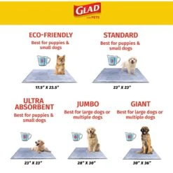 Glad For Pets Carbon Activated Training Dog Potty Pads, Small -PetSafe Shop Sale 762790 PT8. AC SS1800 V1678311852