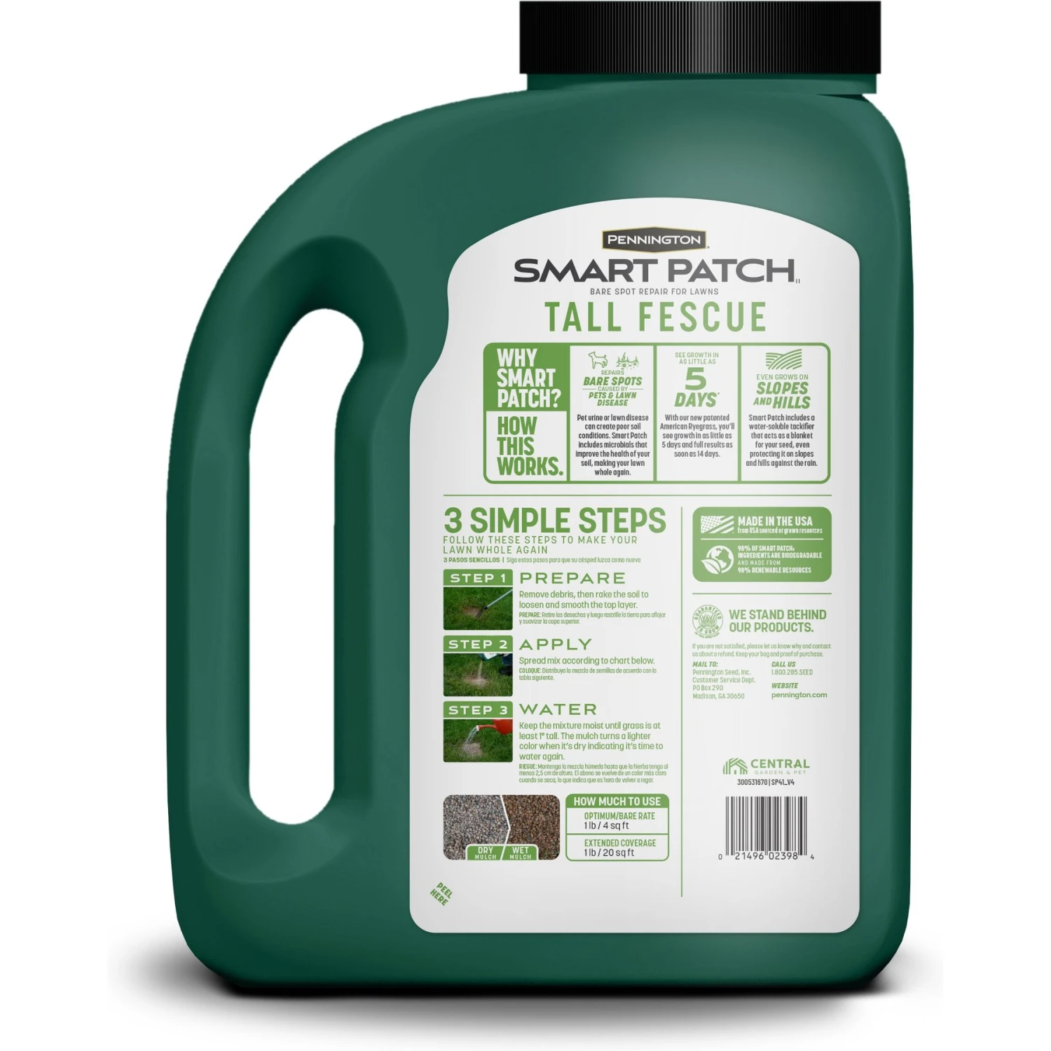 Pennington Smart Patch Tall Fescue Mix Dog Lawn-Treatment & Grass Saver 2 Pennington Smart Patch Tall Fescue Mix Dog Lawn-Treatment & Grass Saver - Image 2