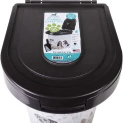 Pounce + Fetch Air Tight Cat & Dog Food Storage Container On Wheels With Scoop & Lock Cover, White, 33-lit -PetSafe Shop Sale 763982 PT2. AC SS1800 V1683311552