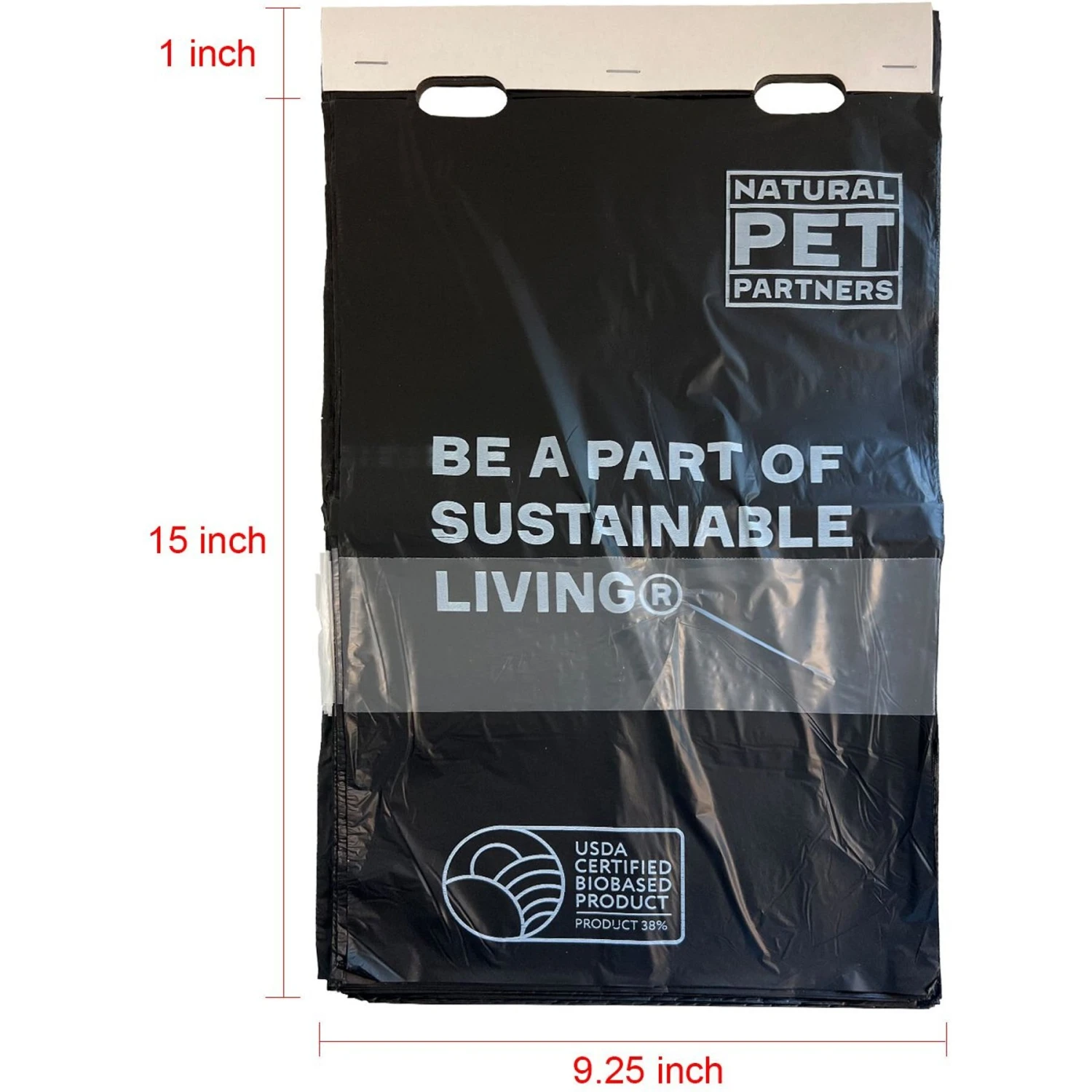 Natural Pet Partners USDA Certified Biobased Flat Header Pull-Strap Dog Waste Bags, 3,200 Count 4 Natural Pet Partners USDA Certified Biobased Flat Header Pull-Strap Dog Waste Bags, 3,200 Count - Image 4