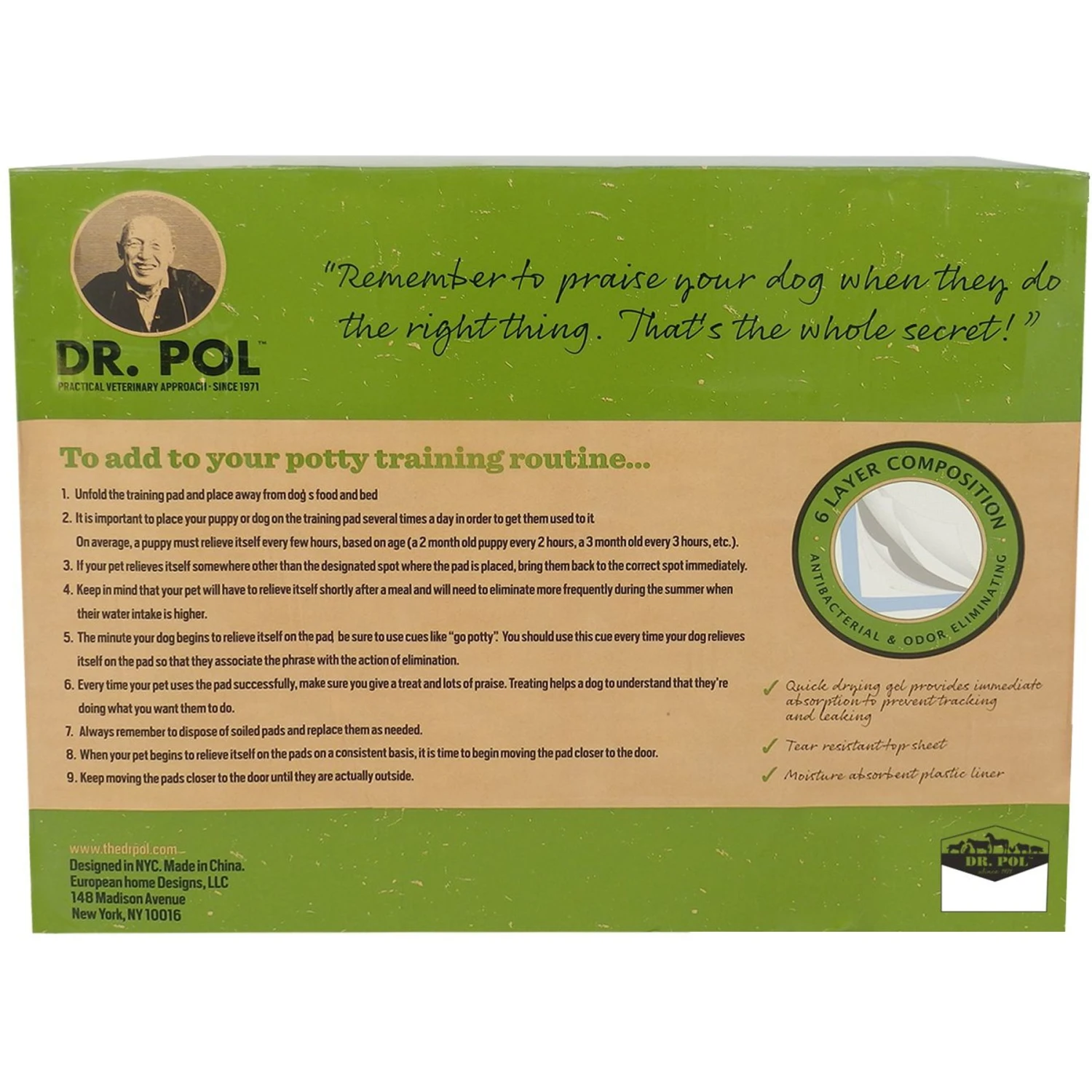Dr. Pol 28x30-in Fresh Scent Dog Training Pad 2 Dr. Pol 28x30-in Fresh Scent Dog Training Pad - Image 2
