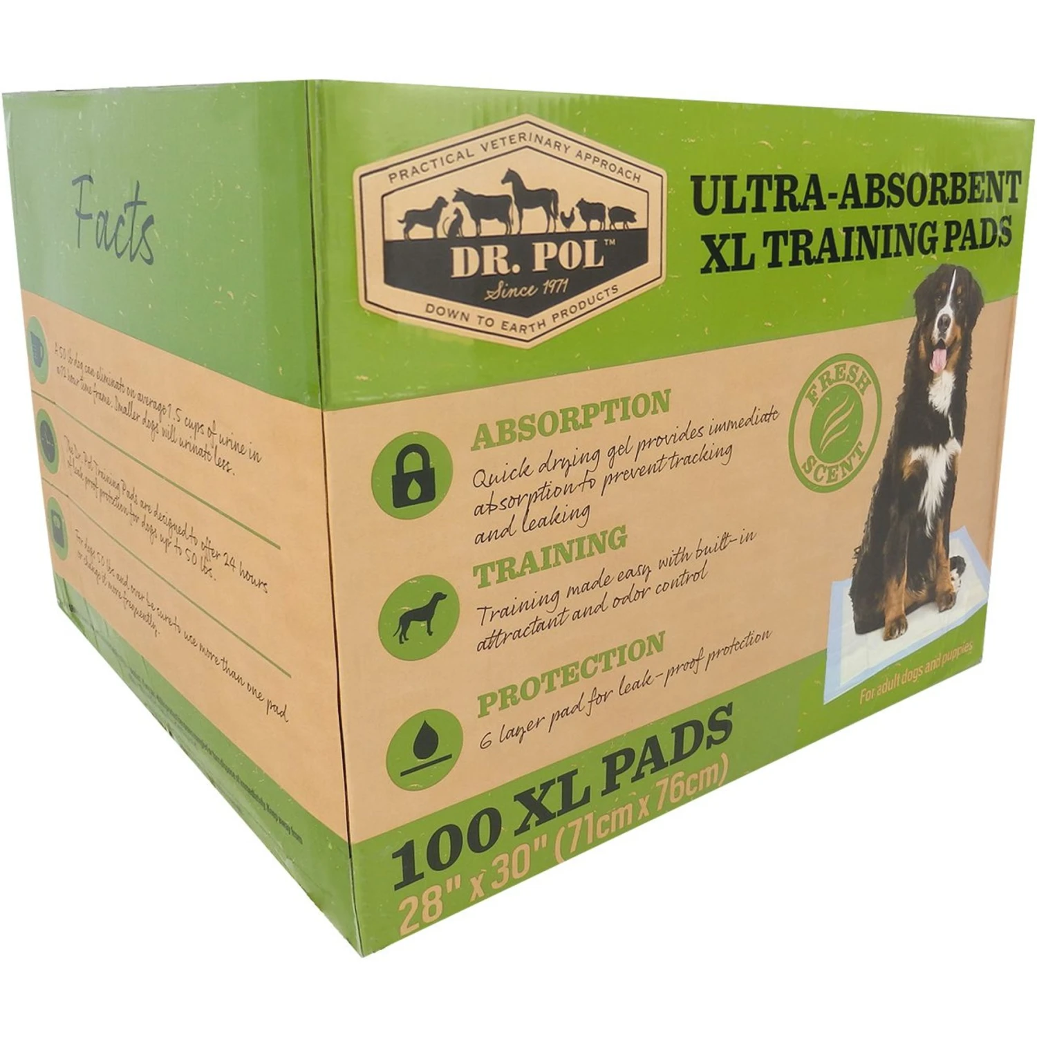 Dr. Pol 28x30-in Fresh Scent Dog Training Pad 3 Dr. Pol 28x30-in Fresh Scent Dog Training Pad - Image 3