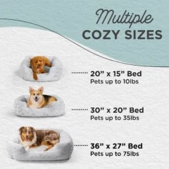 Best Friends By Sheri Soothe & Snooze Lounge Lux Memory Foam Rectangular Orthopedic Bolster Dog Bed -PetSafe Shop Sale 774134 PT4. AC SS1800 V1678736046