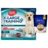 Simple Solution Extra Large Training Pads, 28" X 30" & Fruitables Skinny Minis Pumpkin & Berry Flavor Dog Treats