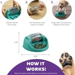 Nina Ottosson By Outward Hound Spin N' Eat Dog Food Puzzle Feeder, Green -PetSafe Shop Sale 778214 PT2. AC SS1800 V1694286711