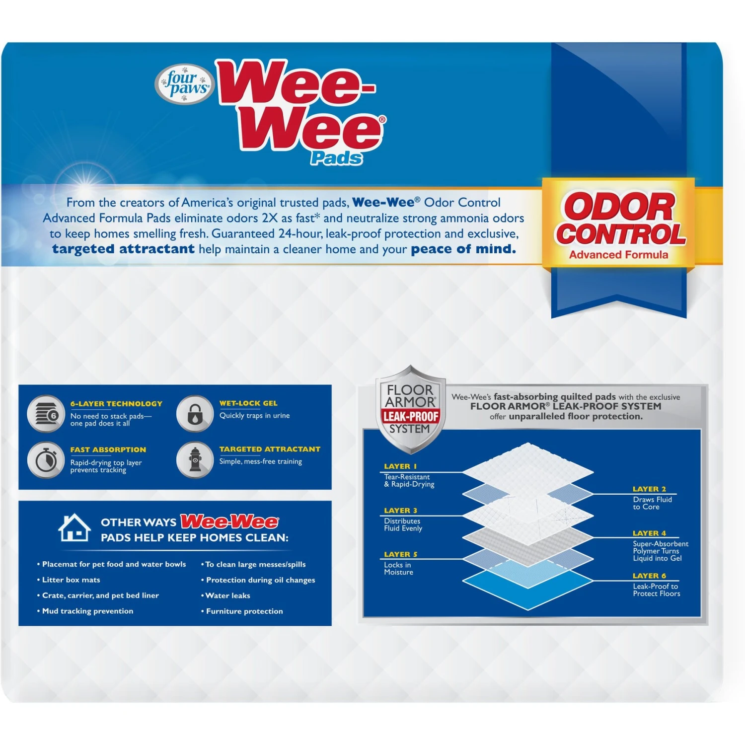 Wee-Wee Odor Control Dog Pee Pads 9 Wee-Wee Odor Control Dog Pee Pads - Image 9