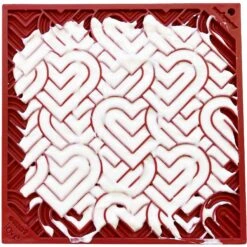 SodaPup Love Hearts E-Mat Dog Lick Mat, Large, Red -PetSafe Shop Sale 781014 PT2. AC SS1800 V1685471242