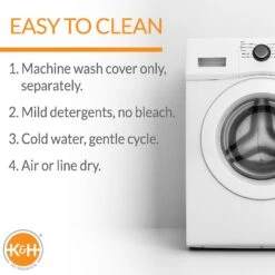 K&H Pet Products Feather-Top Orthopedic Pillow Dog Bed, Charcoal -PetSafe Shop Sale 78519 PT4. AC SS1800 V1637625794