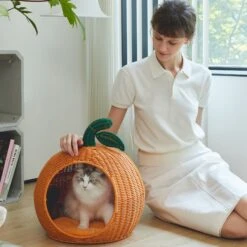 VETRESKA Rattan Cat & Dog Bed -PetSafe Shop Sale 805278 PT6. AC SS1800 V1680529014