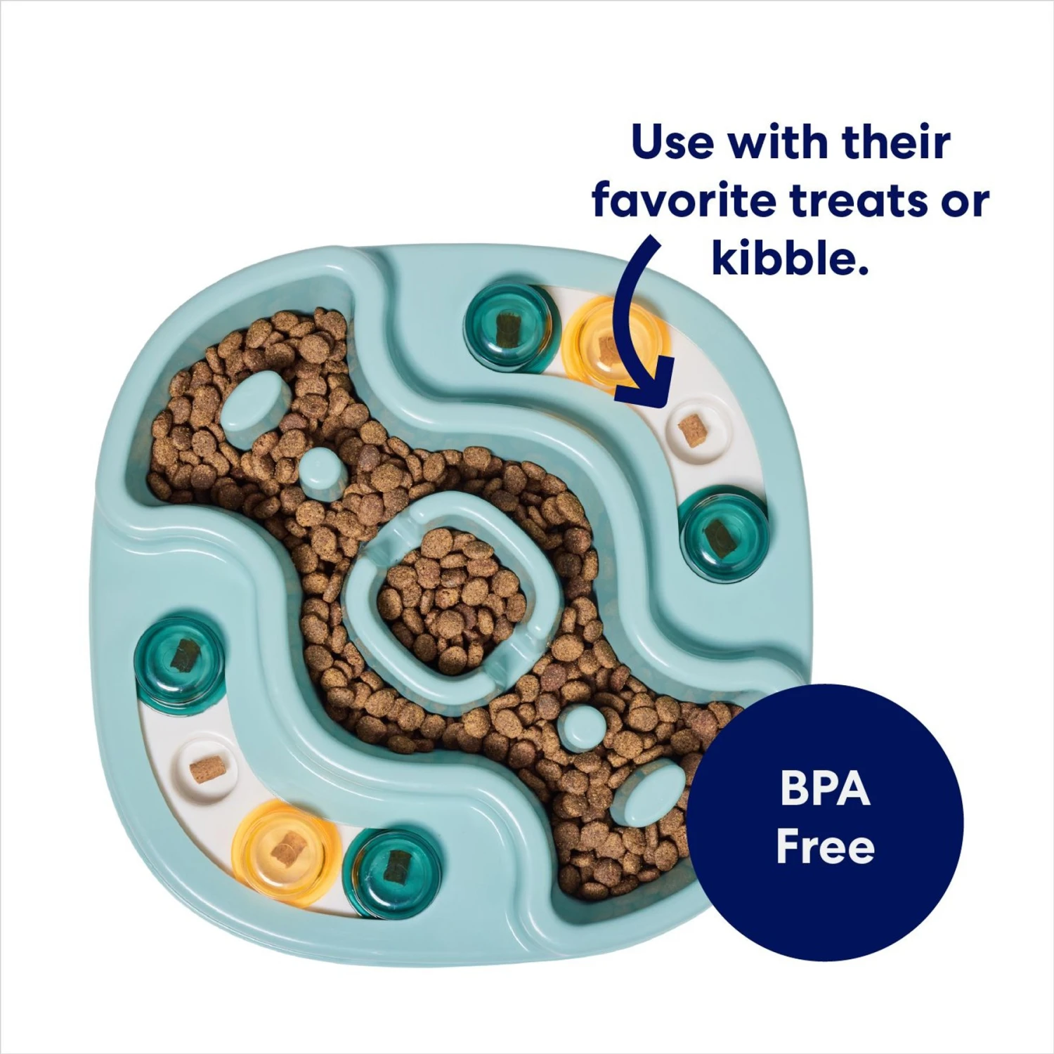 Frisco Interactive Dog & Cat Slow Feeder Bowl 4 Frisco Interactive Dog & Cat Slow Feeder Bowl - Image 4