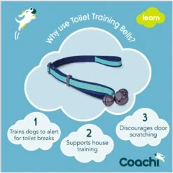 Coachi Toilet Dog Training Bells, Navy 12 Coachi Toilet Dog Training Bells, Navy -PetSafe Shop Sale 807798 PT3. AC SS1800 V1680894337