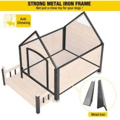 Aivituvin Strong Iron Frame Outdoor Dog House With Porch, Small -PetSafe Shop Sale 812766 PT2. AC SS1800 V1679591963