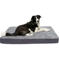 FurHaven Two-Tone Fur & Suede Deluxe Full Support Bolster Cat & Dog Bed With Removable Cover -PetSafe Shop Sale 816734 PT3. AC SS1800 V1704234973