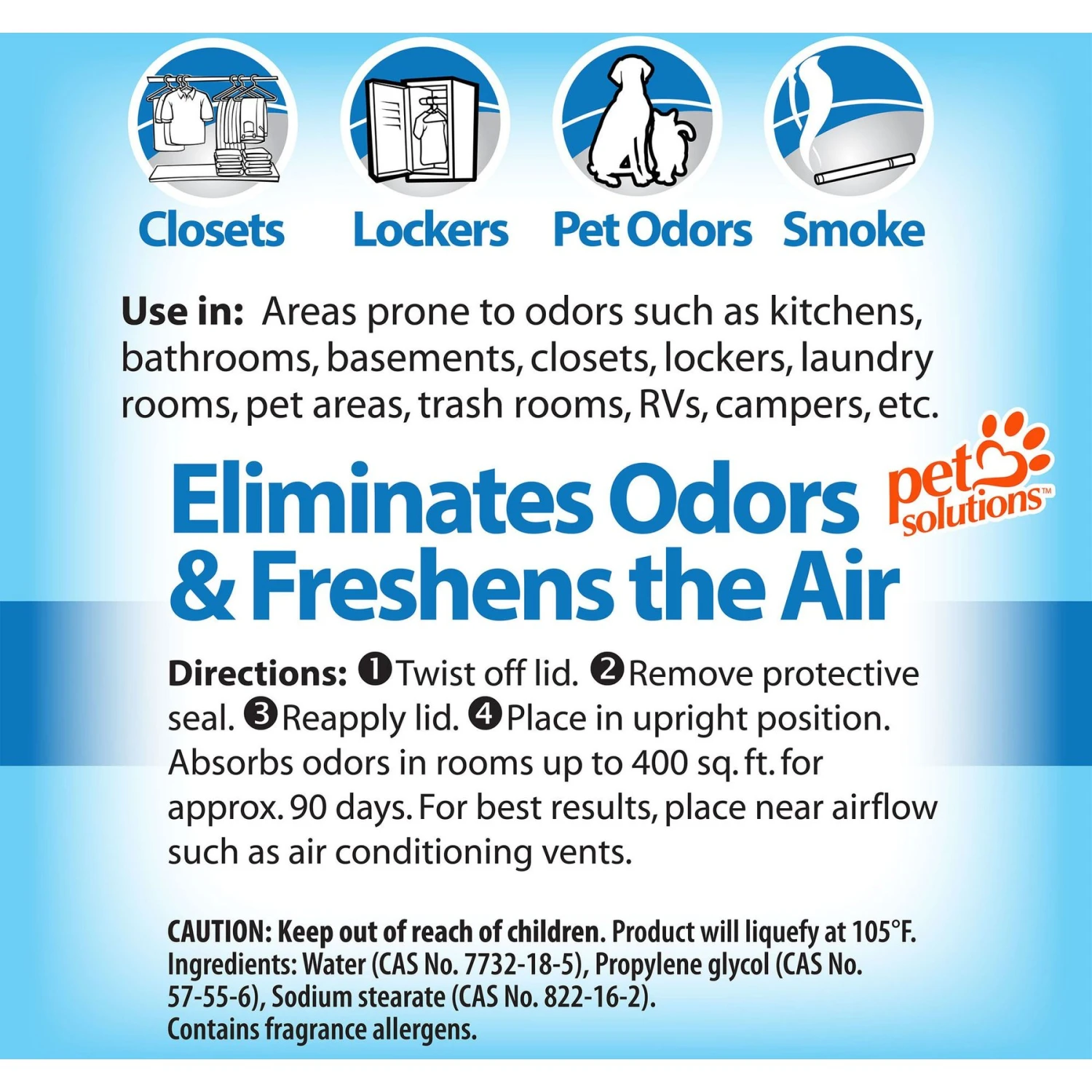 OdoBan Solid Odor Absorber Fresh Linen Deodorizer, 14-oz Jar 3 OdoBan Solid Odor Absorber Fresh Linen Deodorizer, 14-oz Jar - Image 3