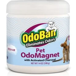 OdoBan OdoMagnet Pet Odor Eliminator Fresh Air Activated Charcoal Deodorizer, 14-oz Jar
