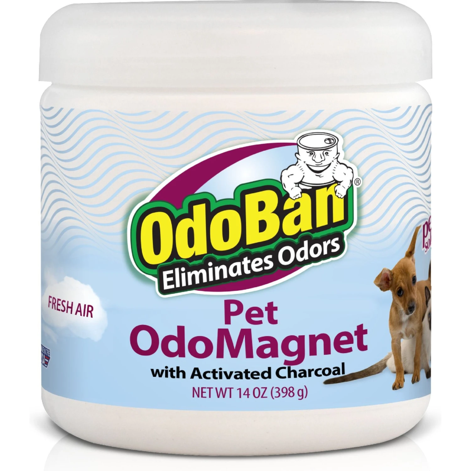 OdoBan OdoMagnet Pet Odor Eliminator Fresh Air Activated Charcoal Deodorizer, 14-oz Jar 1 OdoBan OdoMagnet Pet Odor Eliminator Fresh Air Activated Charcoal Deodorizer, 14-oz Jar