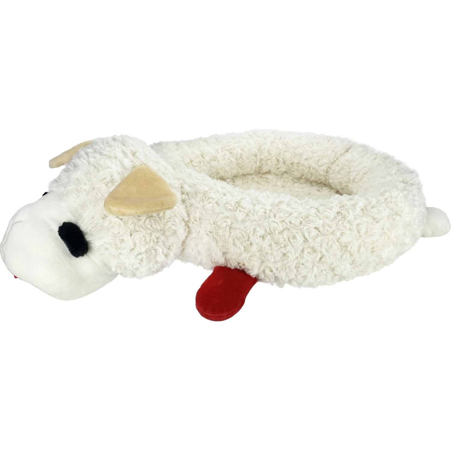Multipet Lamb Chop Bolster Cat & Dog Bed With Removable Cover 1 Multipet Lamb Chop Bolster Cat & Dog Bed With Removable Cover