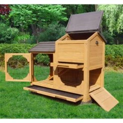 ZooVilla Indoor & Outdoor Bunny Lounge, Brown -PetSafe Shop Sale 823966 PT2. AC SS1800 V1683568191