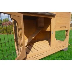 ZooVilla Indoor & Outdoor Bunny Lounge, Brown -PetSafe Shop Sale 823966 PT4. AC SS1800 V1683560600