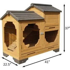 ZooVilla Indoor & Outdoor Bunny Lounge, Brown -PetSafe Shop Sale 823966 PT5. AC SS1800 V1683561708
