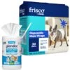 Vetnique Labs Glandex Wipes Rear End Anal Gland Cleansing & Deodorizing Hygienic Rear End Boot The Scoot Dog & Cat Wipes & Frisco Disposable Male Dog Wraps