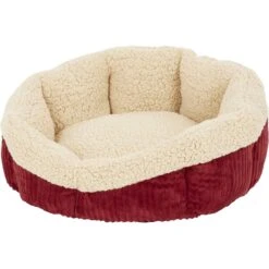 Aspen Pet Self-Warming Bolster Cat & Dog Bed, Warm Spice/Cream -PetSafe Shop Sale 83889 PT2. AC SS1800 V1566315458