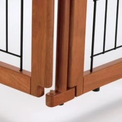 Richell Convertible Elite 4-Panel Gate For Dogs & Cats, Brown -PetSafe Shop Sale 85242 PT5. AC SS1800 V1674232339