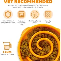 Outward Hound Fun Feeder Interactive Dog Bowl, Orange -PetSafe Shop Sale 85929 PT2. AC SS1800 V1694286770