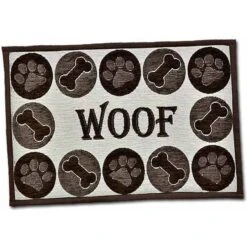 Loving Pets Woof Chenille Fashion Dog Placemat