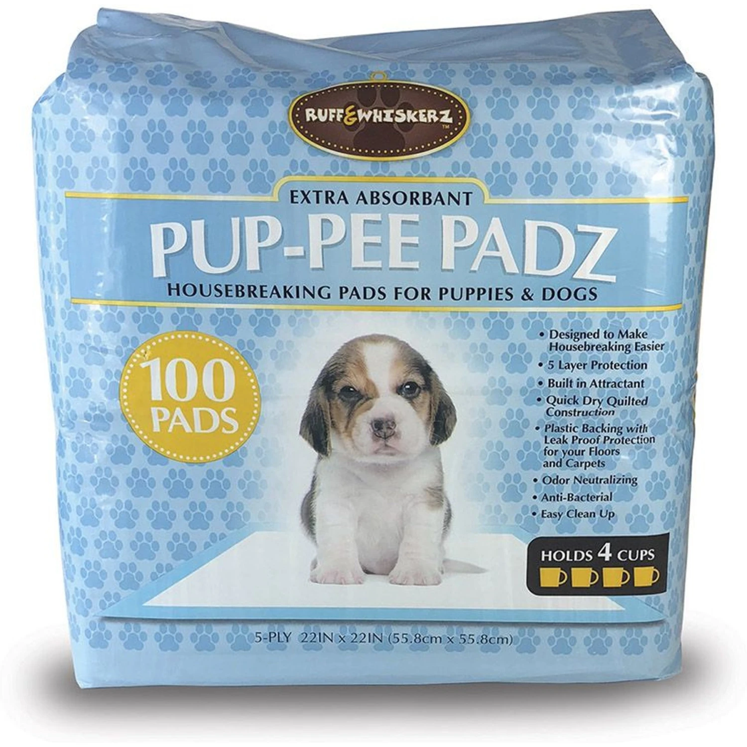 Ruff & Whiskers Pup-Pee Padz Dog Potty Pads 1 Ruff & Whiskers Pup-Pee Padz Dog Potty Pads