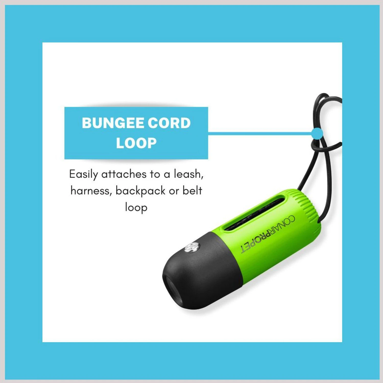ConairPROPET LED Poop Bag Dispenser With Bungee Cord Loop 4 ConairPROPET LED Poop Bag Dispenser With Bungee Cord Loop - Image 4