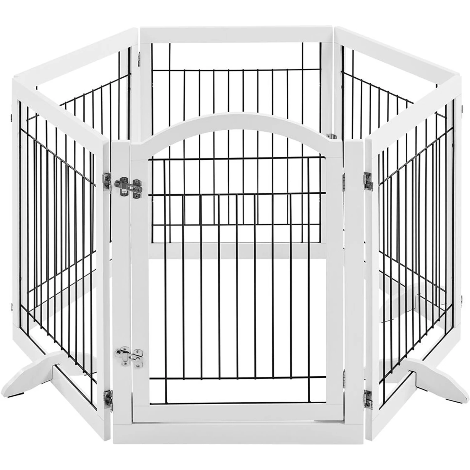 Yaheetech 6-Panel Foldable Wire Dog Gate 2 Yaheetech 6-Panel Foldable Wire Dog Gate - Image 2