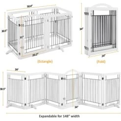 Yaheetech 6-Panel Foldable Wire Dog Gate 11 Yaheetech 6-Panel Foldable Wire Dog Gate -PetSafe Shop Sale 871606 PT2. AC SS1800 V1686078477