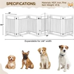 Yaheetech 6-Panel Foldable Wire Dog Gate 12 Yaheetech 6-Panel Foldable Wire Dog Gate -PetSafe Shop Sale 871606 PT3. AC SS1800 V1686078423
