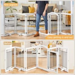 Yaheetech 6-Panel Foldable Wire Dog Gate 14 Yaheetech 6-Panel Foldable Wire Dog Gate -PetSafe Shop Sale 871606 PT5. AC SS1800 V1686078425