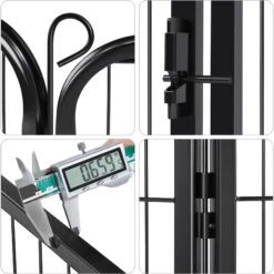 Yaheetech 12-Panel 32-in H Dog Playpen With Door Black, Medium -PetSafe Shop Sale 871638 PT8. AC SS1800 V1686078482